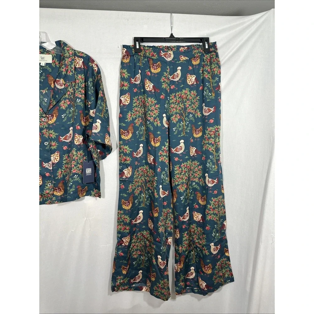 NWT $198 Printfresh [ Small Tall ] Eco Satin‎ Wildest Dreams Set Hen House T2164